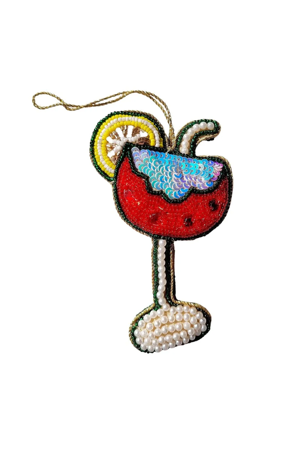 ZODA CHRISTMAS TREE DECORATION BEADED COCKTAIL